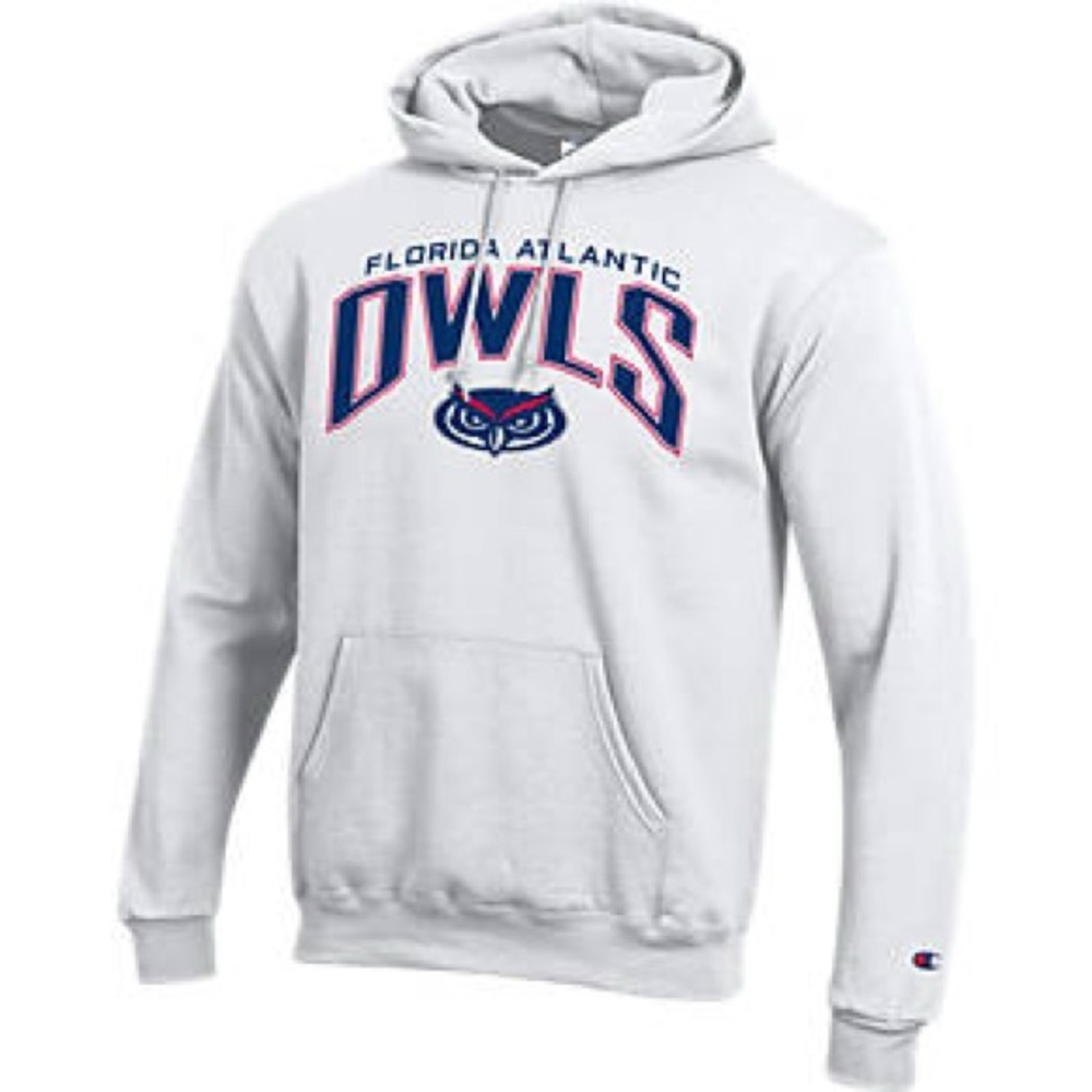 Champion White Athletic Hoodie Sweatshirt
